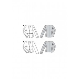 Patron Burda 6160 - Veste blazer encolure en V