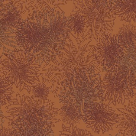 Art Gallery Fabrics - Floral elements - Russet orange