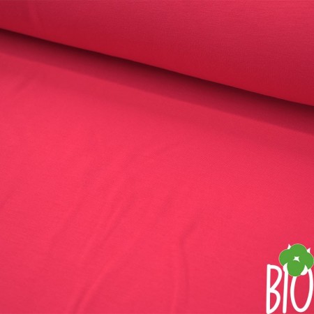 Tissu jersey biologique - Rose pitaya Tissu jersey biologique - Rose pitaya