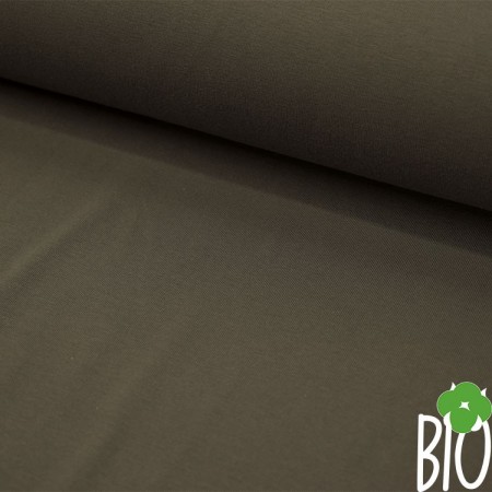 Tissu jersey biologique - Gris taupe Tissu jersey biologique - Gris taupe