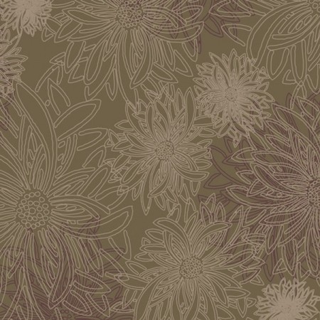 Art Gallery Fabrics - Floral elements - Green wood