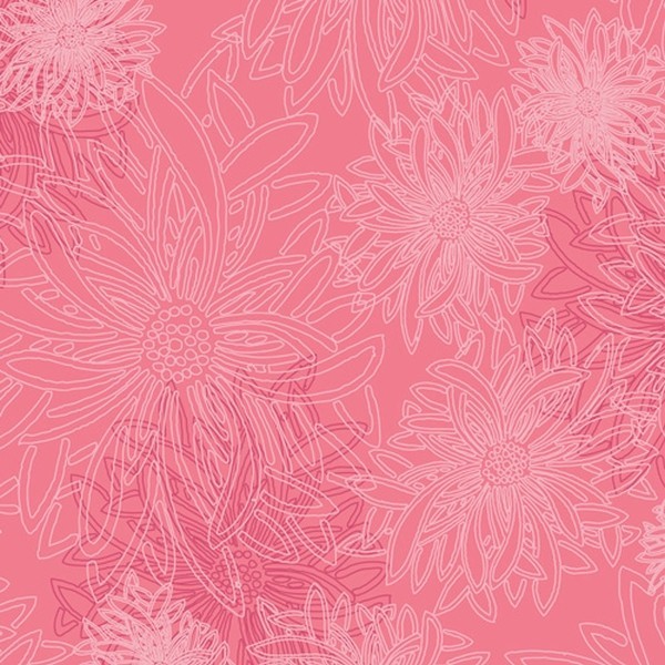 Art Gallery Fabrics - Floral elements - Bubblegum