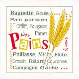 Fiche de broderie Lilipoints : Nos pains