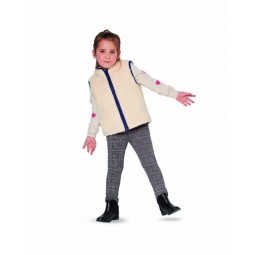 Patron Burda 9290 - Veste, gilet enfant avec fermeture à glissière