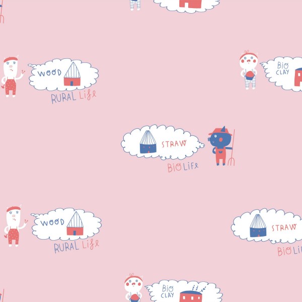 Tissu Katia fabrics - Sweat-shirt - Three bio pigs main