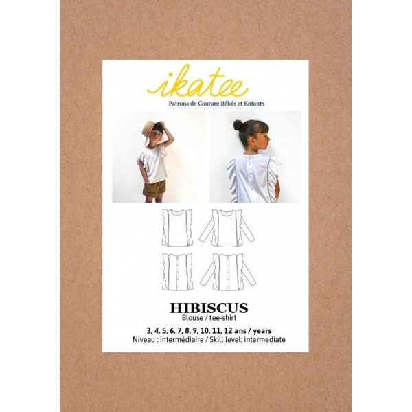 Patron Ikatee - Blouse Tee-shirt Hibiscus 3-12 ans