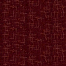 Tissu fantaisie - Best of days - Etoiles fond bordeaux