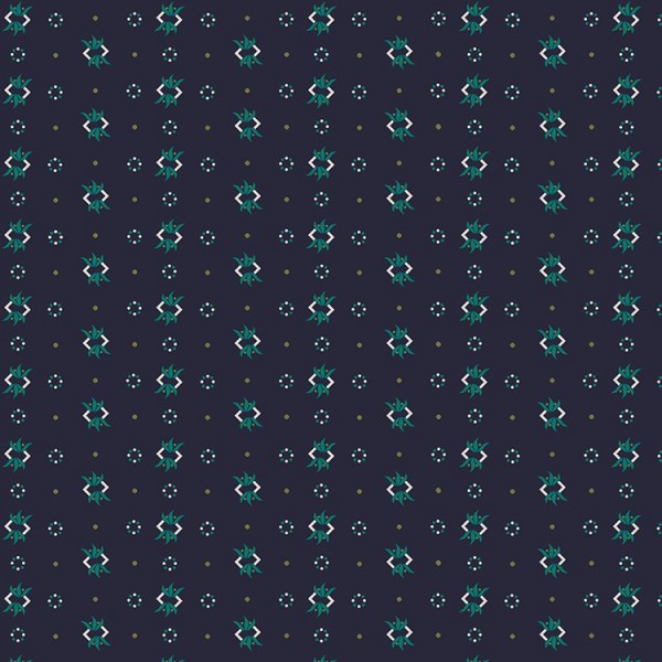 Tissu fantaisie - Far horizons - Flammes bleues