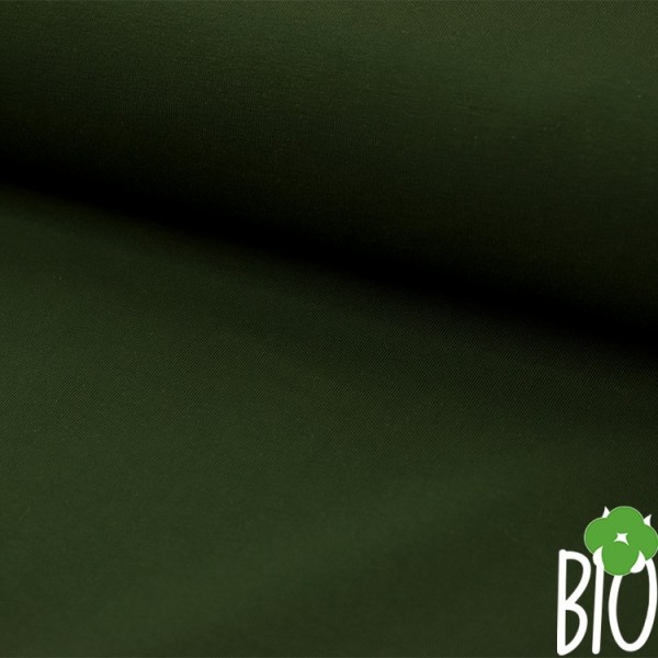 Tissu jersey biologique - Vert sapin