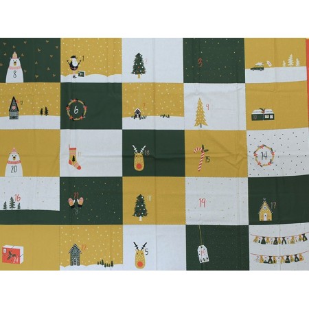 Tissu Katia fabrics - Popeline Panneau - Calendrier de l'avent forêt Tissu Katia fabrics - Popeline Panneau - Calendrier de l'avent forêt