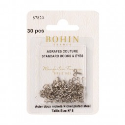 Agrafes couture argent Bohin