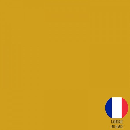 Tissu popeline coton unie - Curry