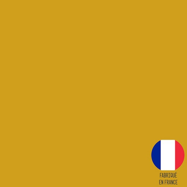 Tissu popeline coton unie - Curry