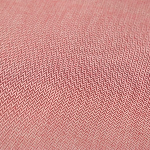 Tissu flanelle - Chevrons rouges