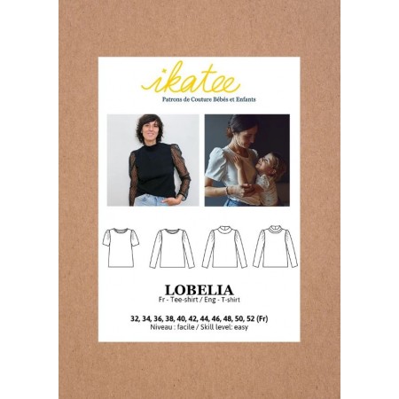 Patron Ikatee - Tee-shirt Lobelia - Tailles 32 à 52