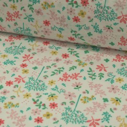 Tissu PUL jersey coton spécial couches lavables - Pimprenelle multi