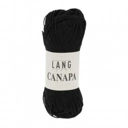 Fil Canapa 004 Noir - 100% chanvre de Lang Yarns