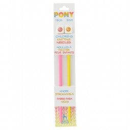 Aiguilles à tricoter enfants 18 cm Pony n°5