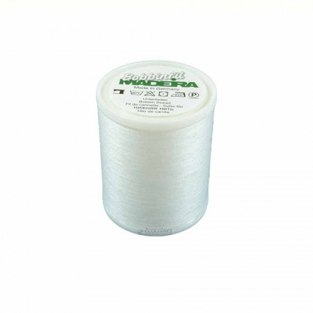 Fil de canette broderie machine Bobbinfil Madeira 1500m 9764 blanc