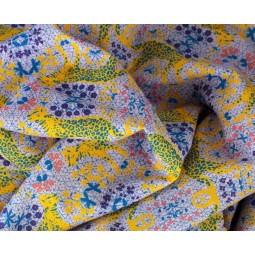 Tissu popeline de coton - Madame Iris - Aya