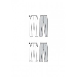 Patron Burda 6101 - Pantalon à plis permanents
