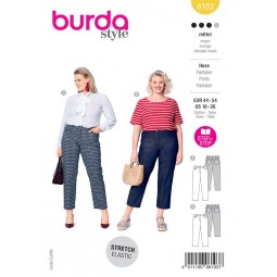 Patron Burda 6103 - Pantalon look jean