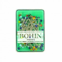 Épingles tête de verre assorties Bohin x 80