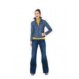 Patron Burda 6114 - Veste, gilet col montant ou à capuche