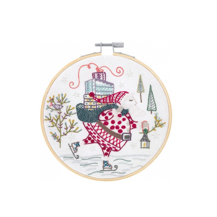 Kit de broderie - Kit Ho Ho Ho d'un chat dans l'aiguille