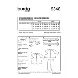 Patron Burda 9348 - Robe amble enfant