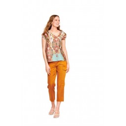 Patron Burda 6119 - Tee-shirt ou robe encolure asymétrique