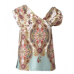 Patron Burda 6119 - Tee-shirt ou robe encolure asymétrique