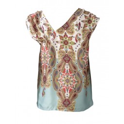 Patron Burda 6119 - Tee-shirt ou robe encolure asymétrique