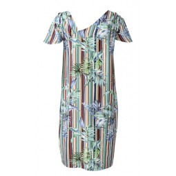 Patron Burda 6119 - Tee-shirt ou robe encolure asymétrique