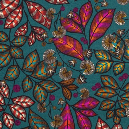 Tissu d'ameublement Olivier Thevenon - Rainbow tree vert