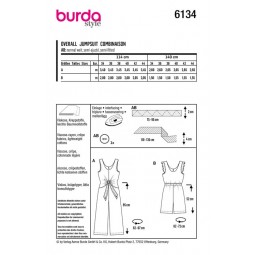 Patron Burda 6134 - Combinaison d'été sans manches