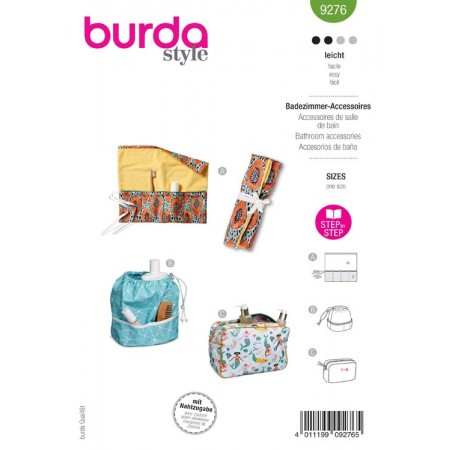 Patron Burda 9276 - Accessoires de salle de bain