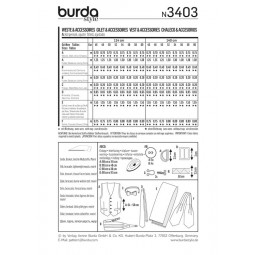 Patron Burda 3403 - Gilet homme à poches à pattes