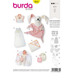 Patron Burda 9635 - Accessoires pour bébé