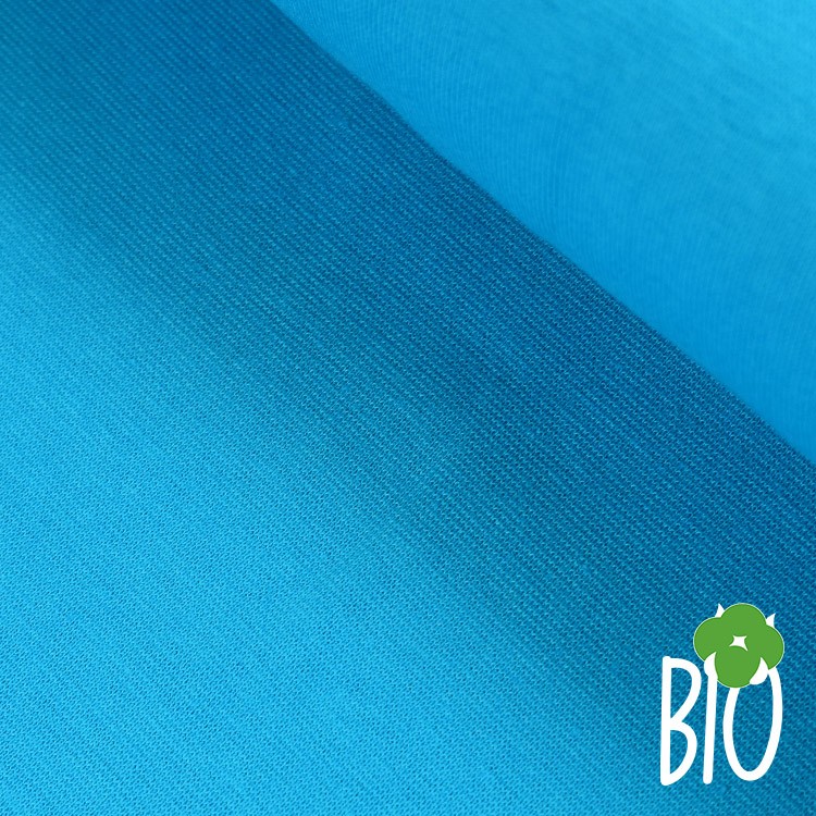 bord-côte bio - Lisse bleu turquoise