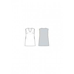 Patron Burda 6048 - Robe chasuble avec encolure en V