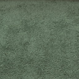 Tissu éponge Bambou velours - Vert de gris
