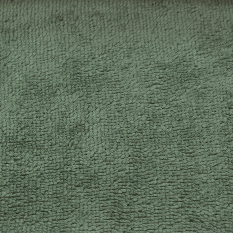 Tissu éponge Bambou velours - Vert de gris