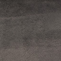 Tissu éponge Bambou velours - Gris foncé