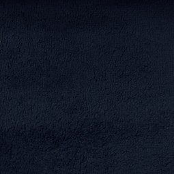 Tissu éponge Bambou velours - Bleu marine