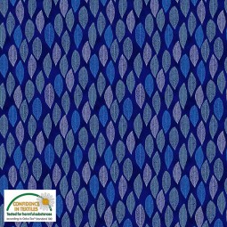 Tissu faux uni - Filippa's Line - cabosse bleu