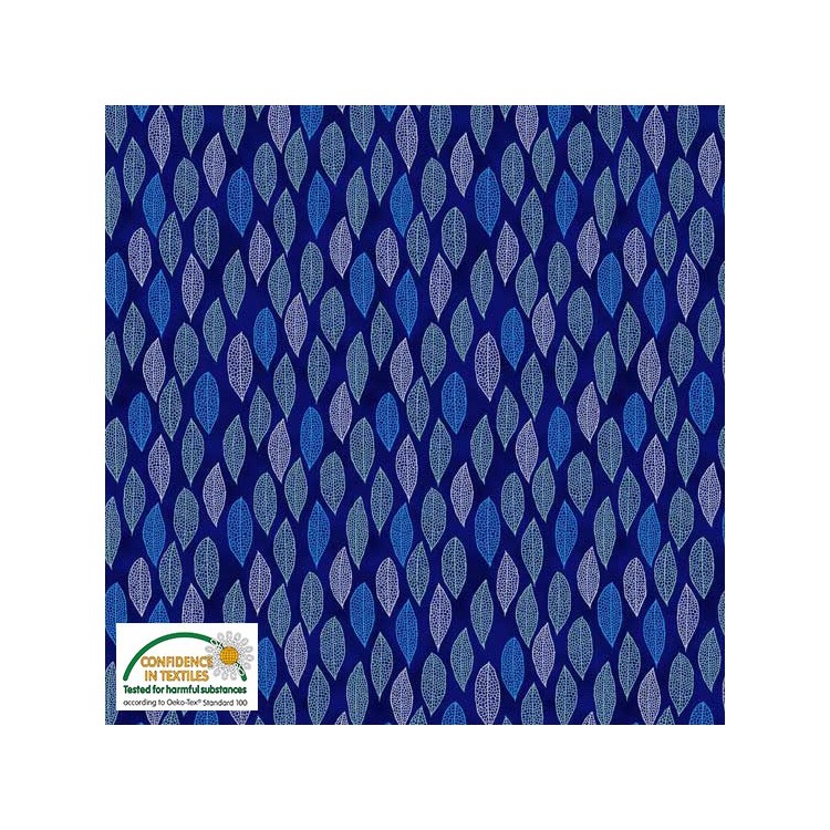 Tissu faux uni - Filippa's Line - cabosse bleu