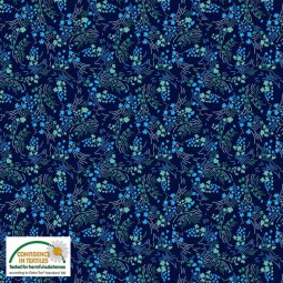 Tissu faux uni - Filippa's Line - Epis d'étoile bleu