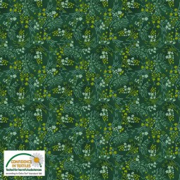Tissu faux uni - Filippa's Line - Epis d'étoile vert