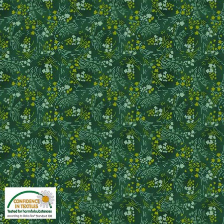 Tissu faux uni - Filippa's Line - Epis d'étoile vert Tissu faux uni - Filippa's Line - Epis d'étoile vert